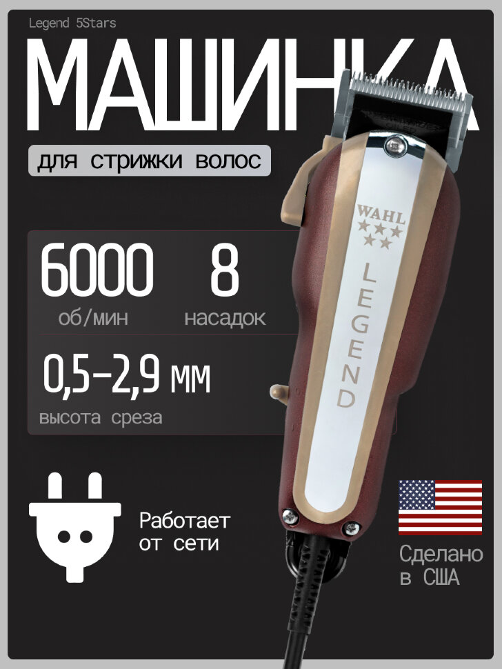 Машинка для стрижки Wahl 3026828 (8147-416H) Legend