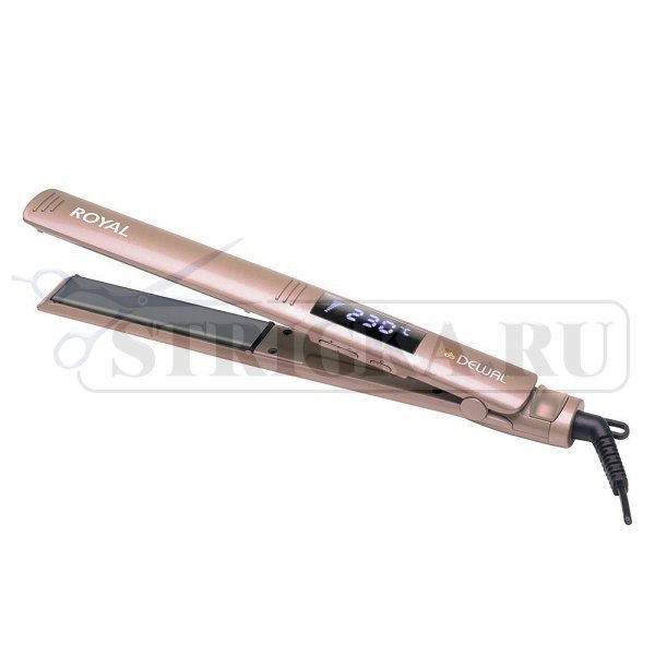 Щипцы для выпрямления волос Dewal Royal 24х120 мм, 150-230 С, титан-турмалин, 60 Вт