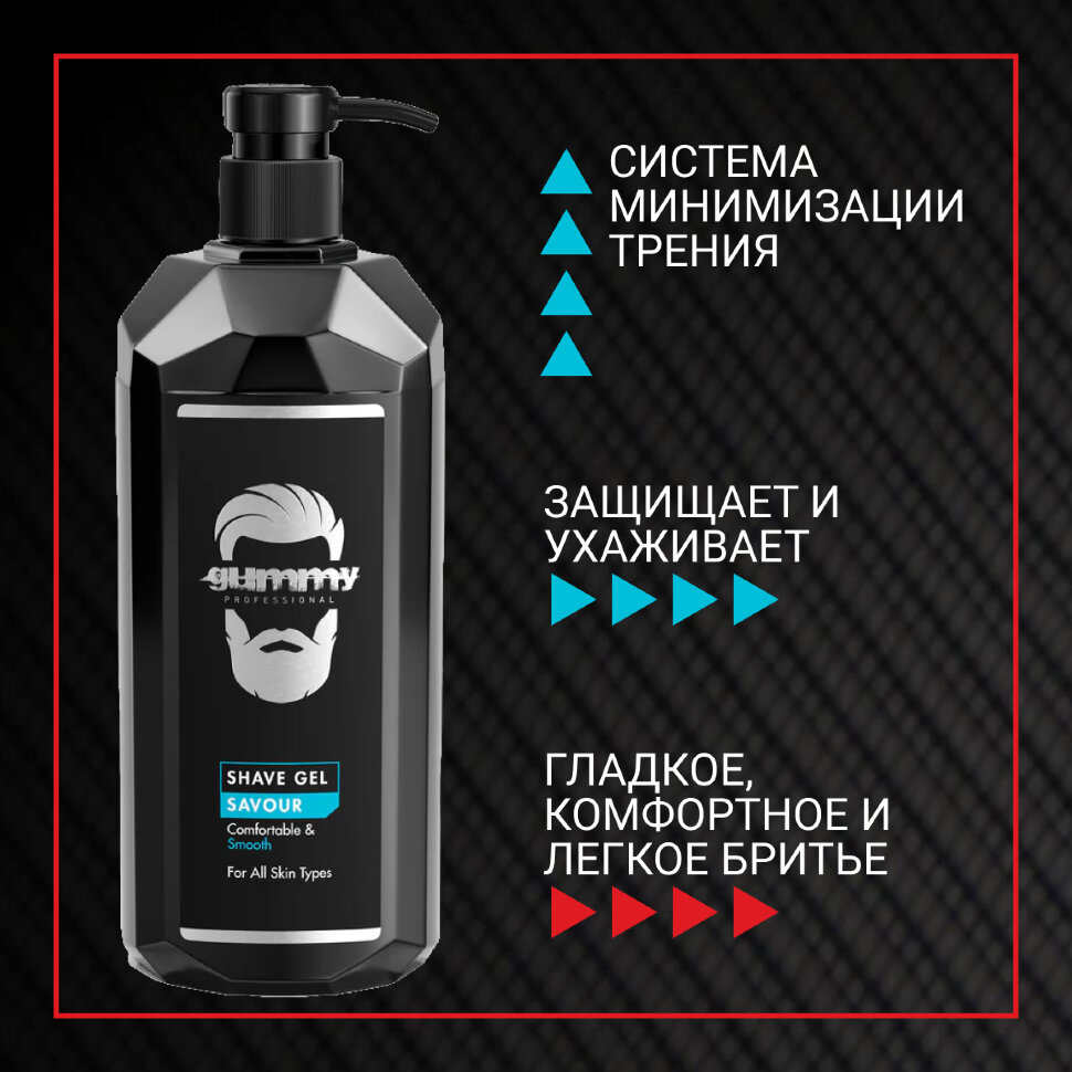 Гель для бритья GUMMY SAVOUR с дозатором, 1000 мл