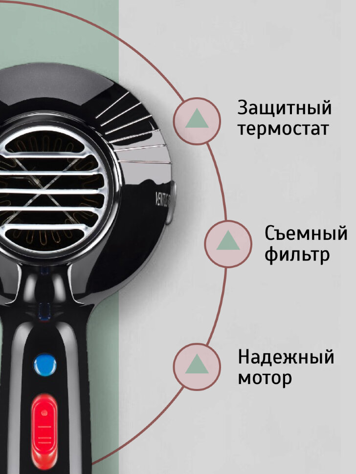 Фен Wahl 4352-0470 Ventus Pro, 2200 W