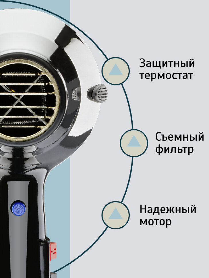 Фен Wahl 4360-0470 PROTECT, черный