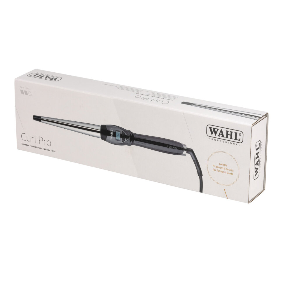 Щипцы для завивки волос конические Wahl 4437-0471 CurlPro2, титан