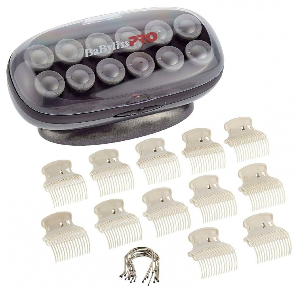 Электробигуди BaByliss Pro Kit Studio BAB3025E титано-керамические с вельветовым покрытием, 12 шт