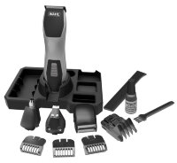 Аккумуляторный триммер в наборе Wahl 9855-2816 GroomsMan Plus, черный/серебро