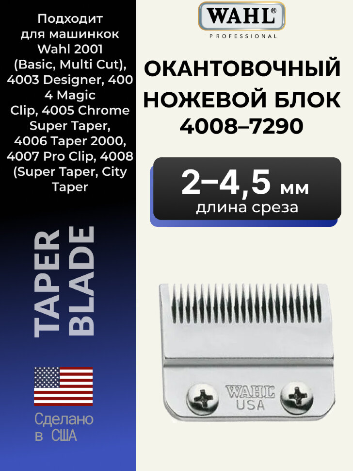 Ножевой блок Wahl окантовочный (0,8-2,7 мм) на машинки серии Taper и Icon