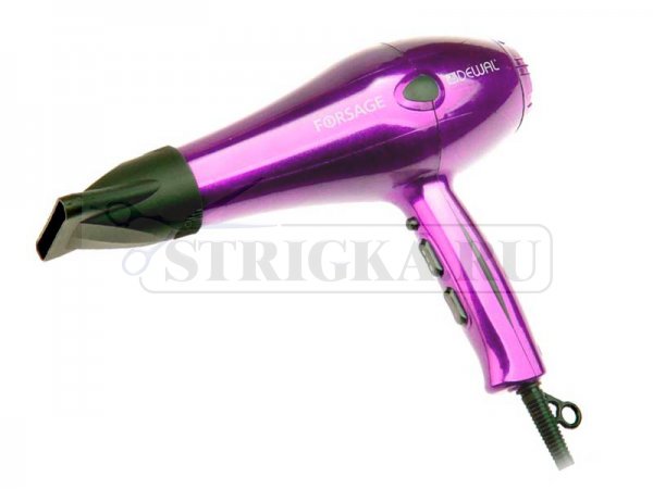 Фен Dewal Purple Forsage пурпурный, 2200 Вт, ионизация, 2 насадки