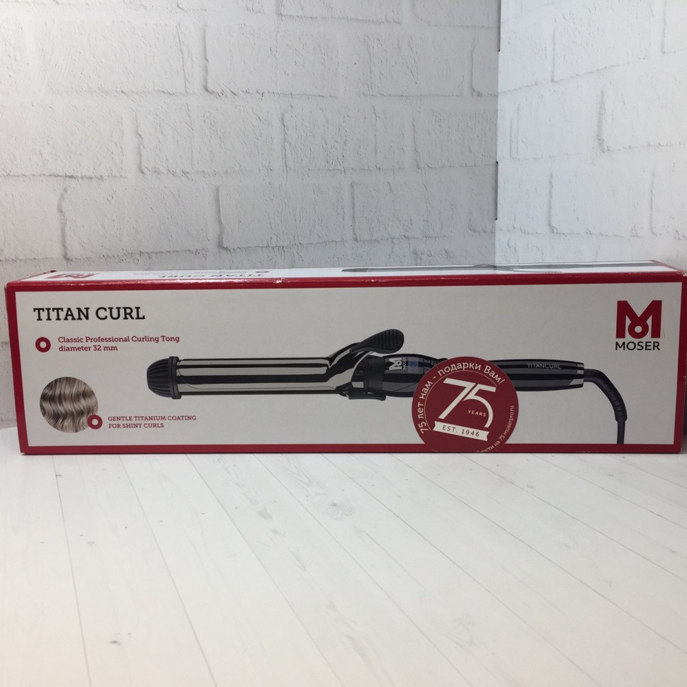 Уценка! Щипцы для завивки волос Moser 4445-0050 Curling Tong TitanCurl, 32mm