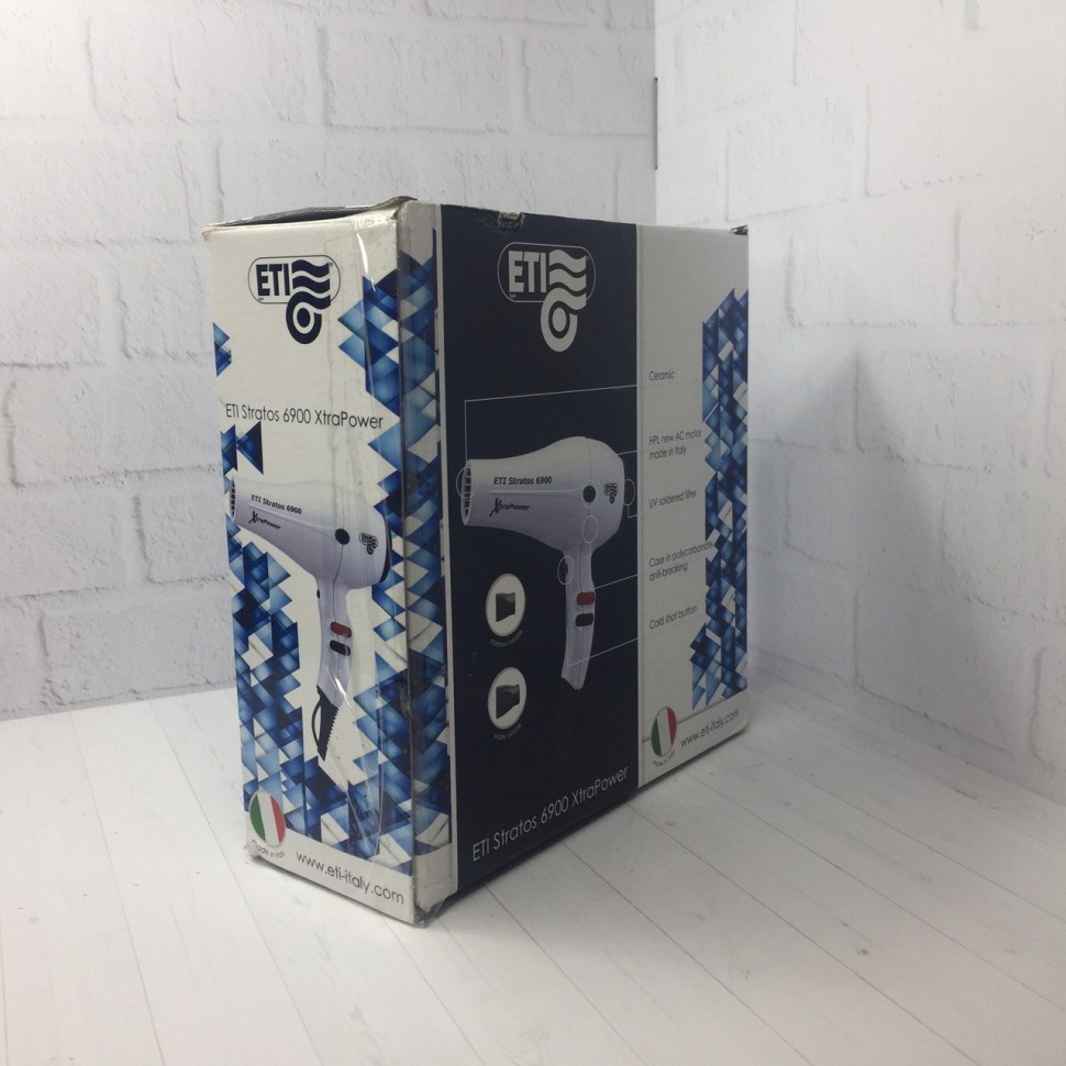 Уценка! Фен ETI Stratos 6900 Xtrapower 2500 ватт, черный