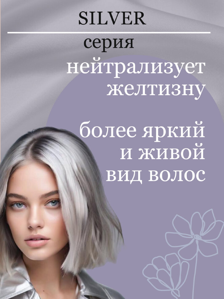 Набор косметики для ухода за волосами CEYLINN SILVER 2х500 мл (шампунь, маска)