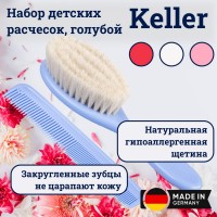 Набор детских расчесок Keller, голубой