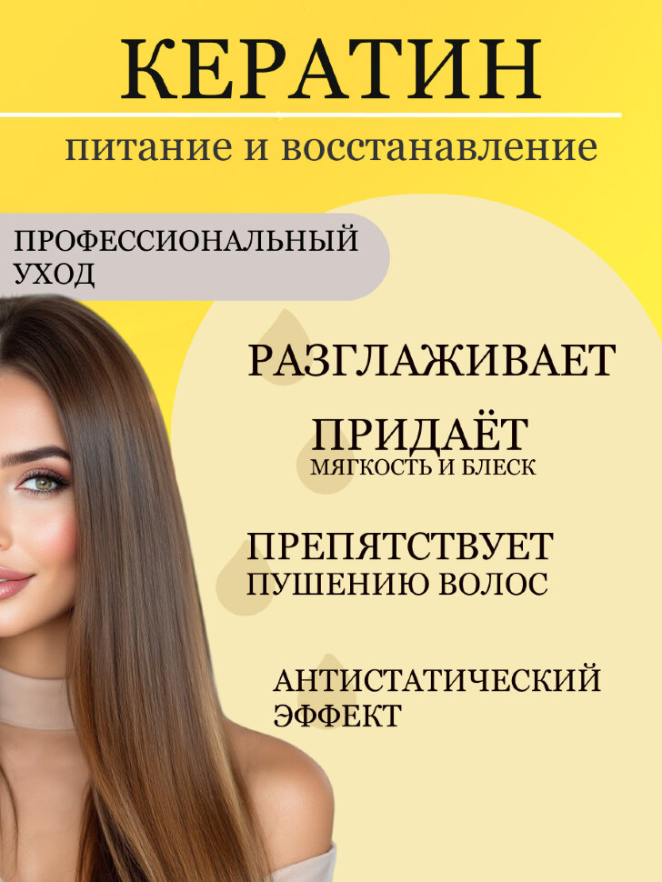 Набор косметики для ухода за волосами CEYLINN с кератином 2х500 мл (шампунь, маска)