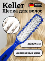 Щетка Keller пластиковая с капельками на зубьях, синяя