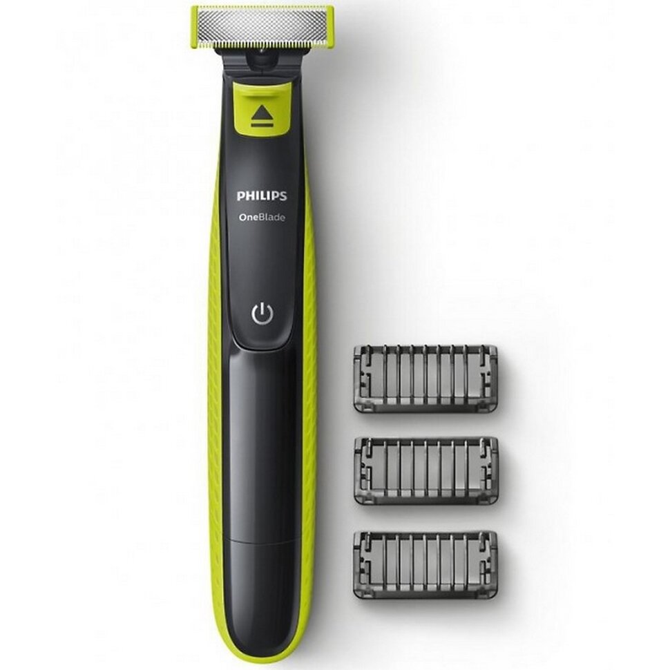 Триммер Philips OneBlade QP2520/20, черный/салатовый