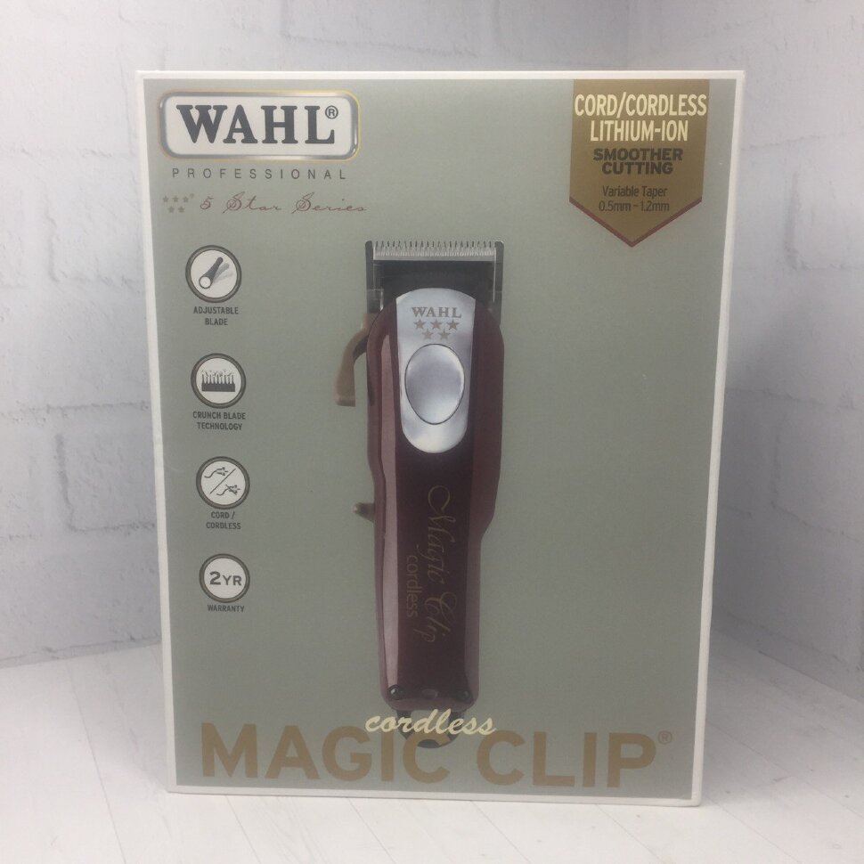 Уценка! Машинка для стрижки Wahl 8148-2316H Magic Clip Cordless 5V красная