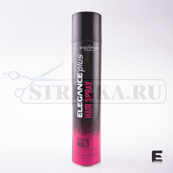 Лак-спрей для волос Elegance Pink сильной фиксации, 400 мл