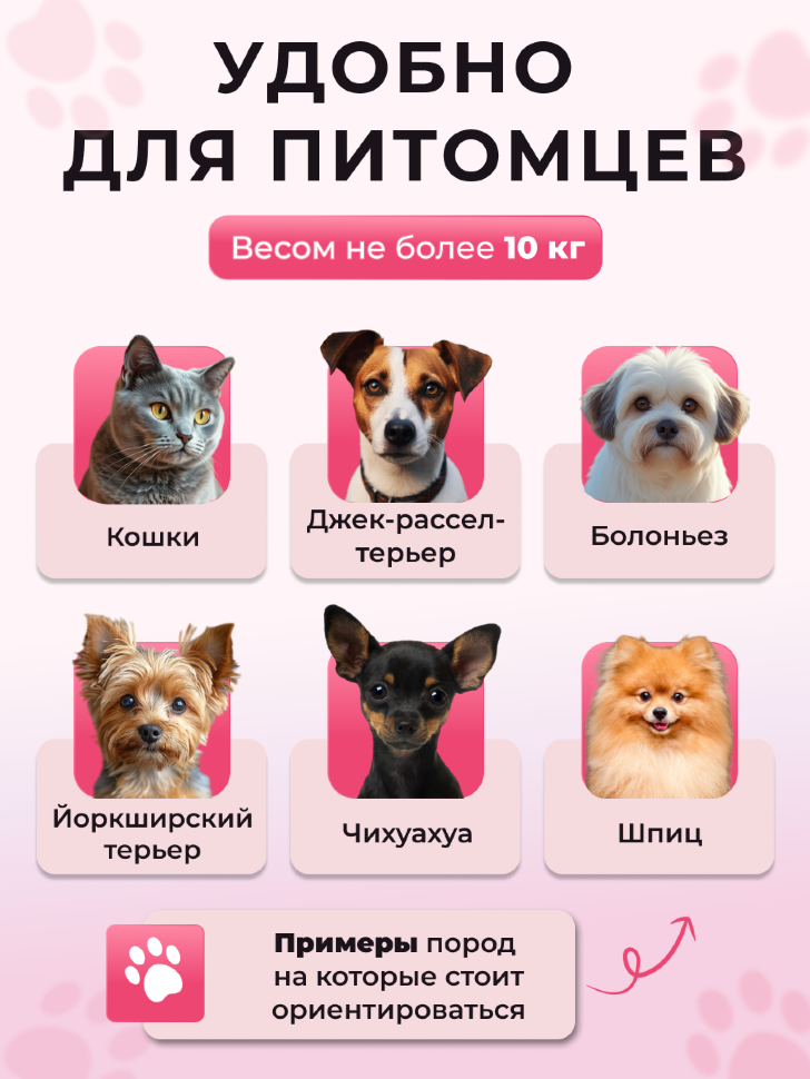 Переноска пластиковая Petmode Macaron 61х40х41 см, розовая