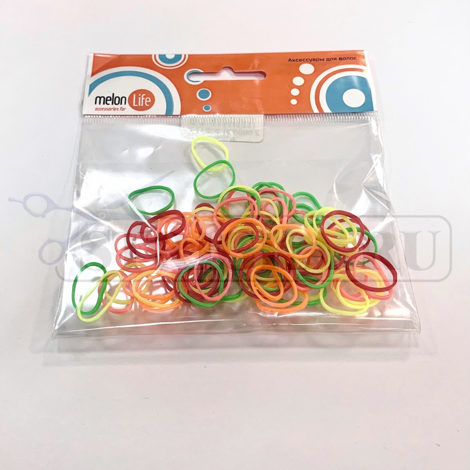 Резинки Melon Pro mini силиконовые цветные 90 шт