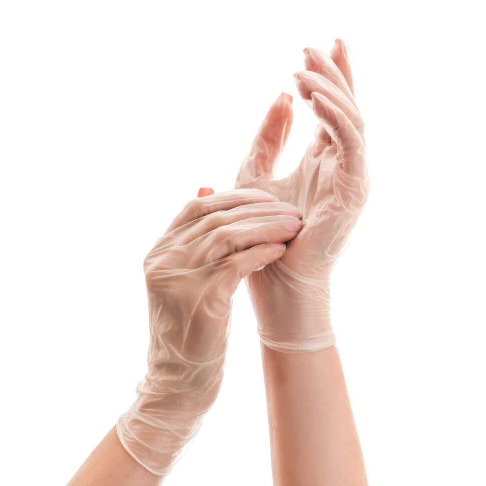 Комплект Artero Gloves Disposables одноразовых виниловых перчаток (S, M) 2х100