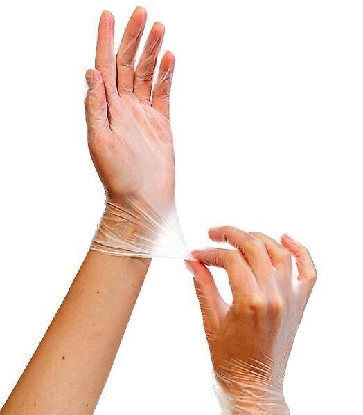 Комплект Artero Gloves Disposables одноразовых виниловых перчаток (S, M) 2х100