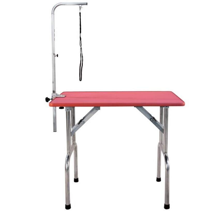 Стол для груминга Toex 120х60хН68 см складной FT-813 розовый