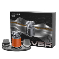 Электробритва Coobo CB-GS666 с насадками для чистого бритья, оранжевая