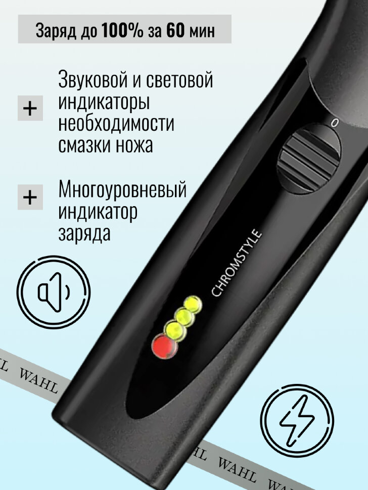 Машинка для стрижки Wahl 1871-0473 Chromstyle, черный