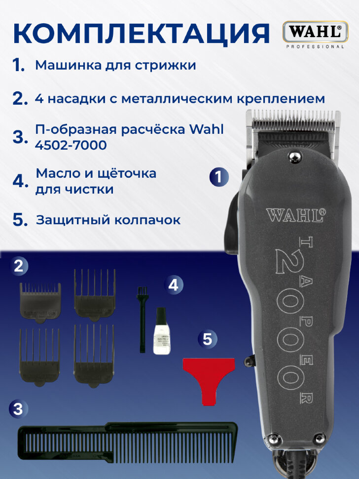 Машинка для стрижки Wahl 8464-1316H Taper 2000-R
