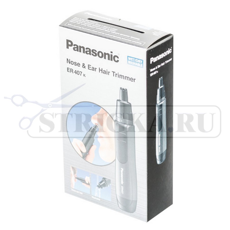 Триммер Panasonic ER407 для носа и ушей, на батарейках